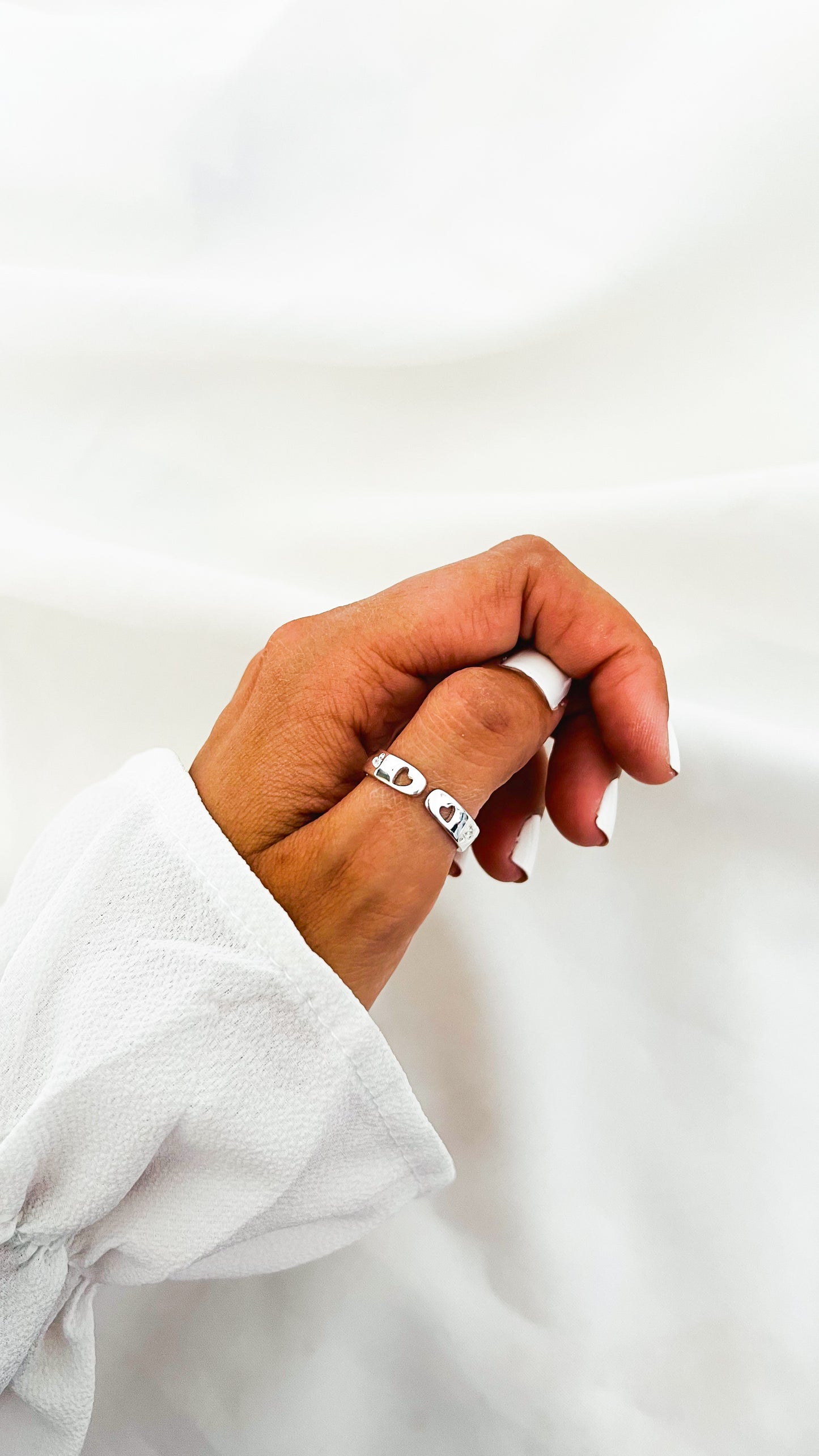 Anillo corazón circones
