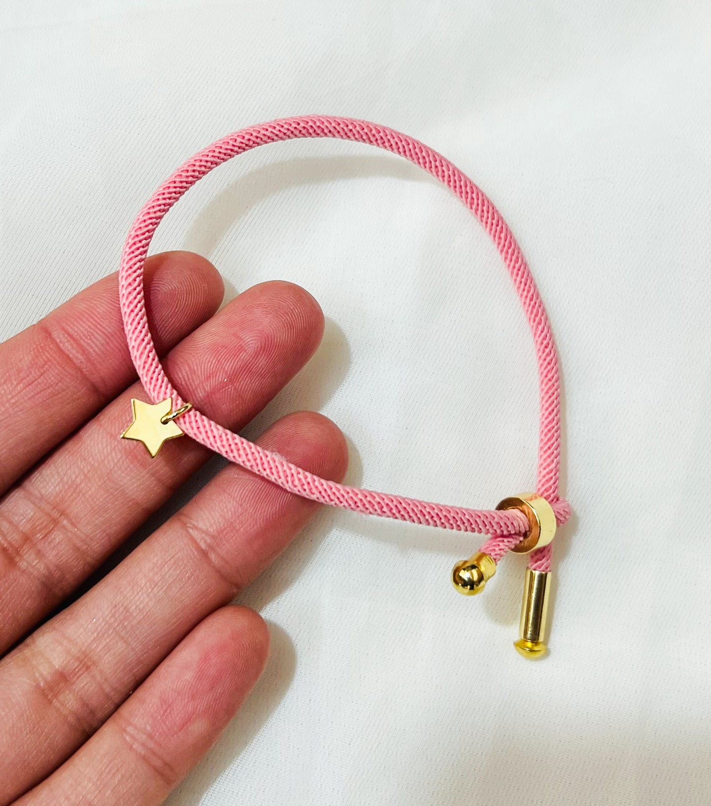 Pulsera rosa estrella