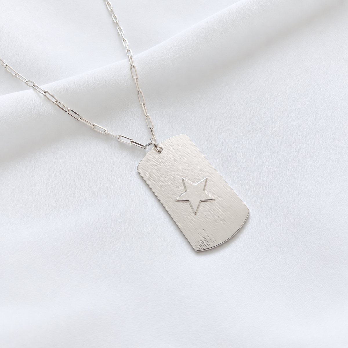 Collar placa estrella