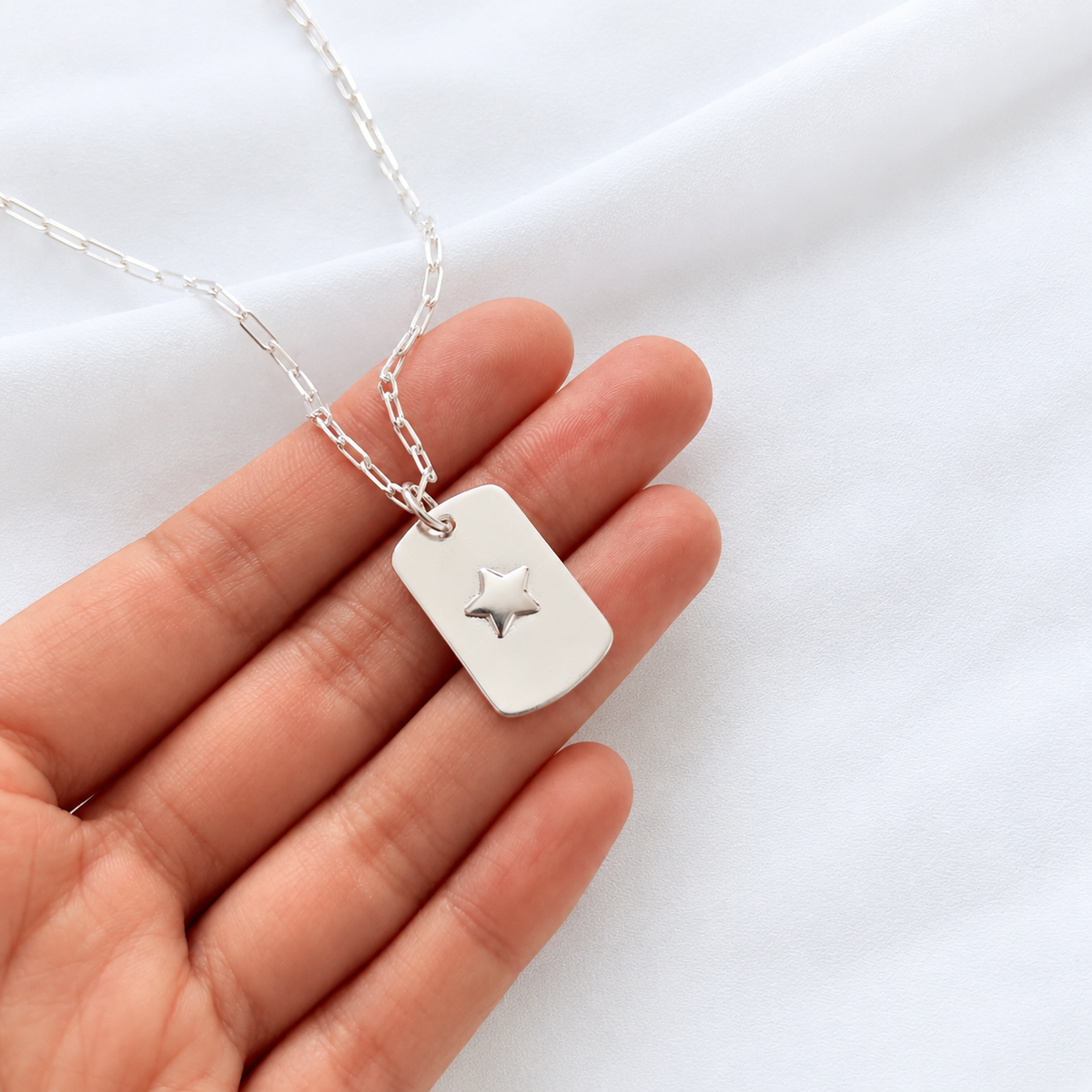 Collar placa estrella