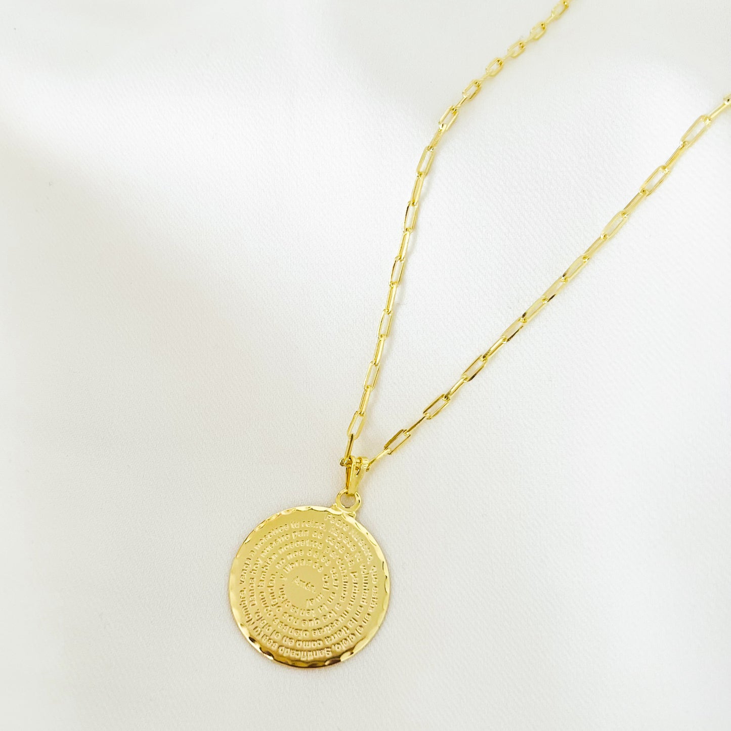 Collar Padre Nuestro Gold
