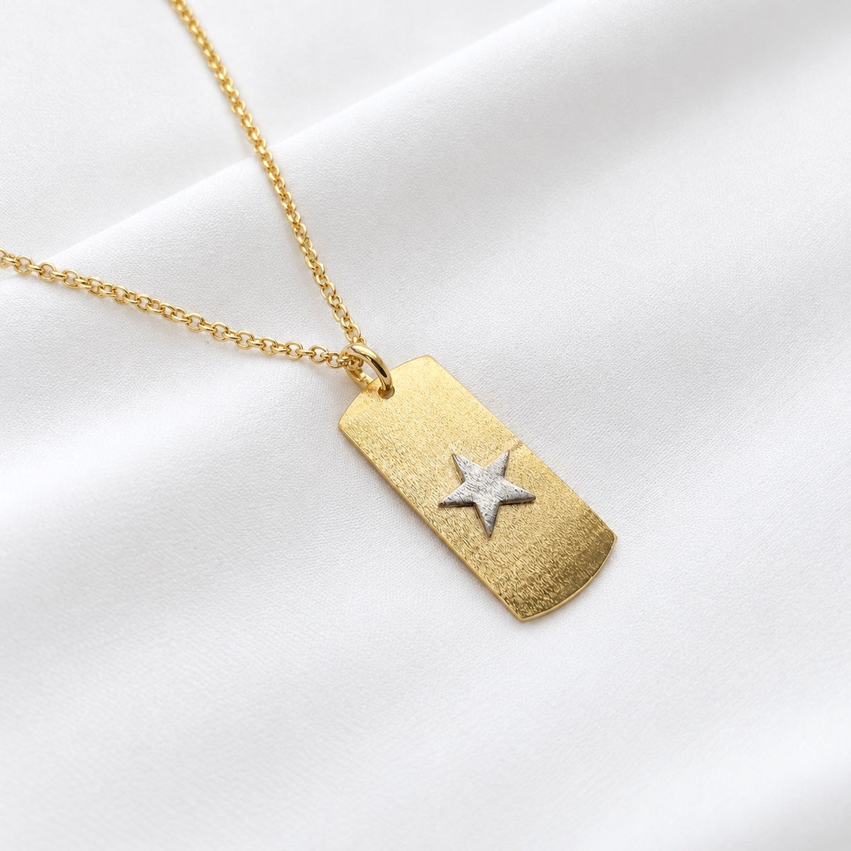 Collar placa estrella