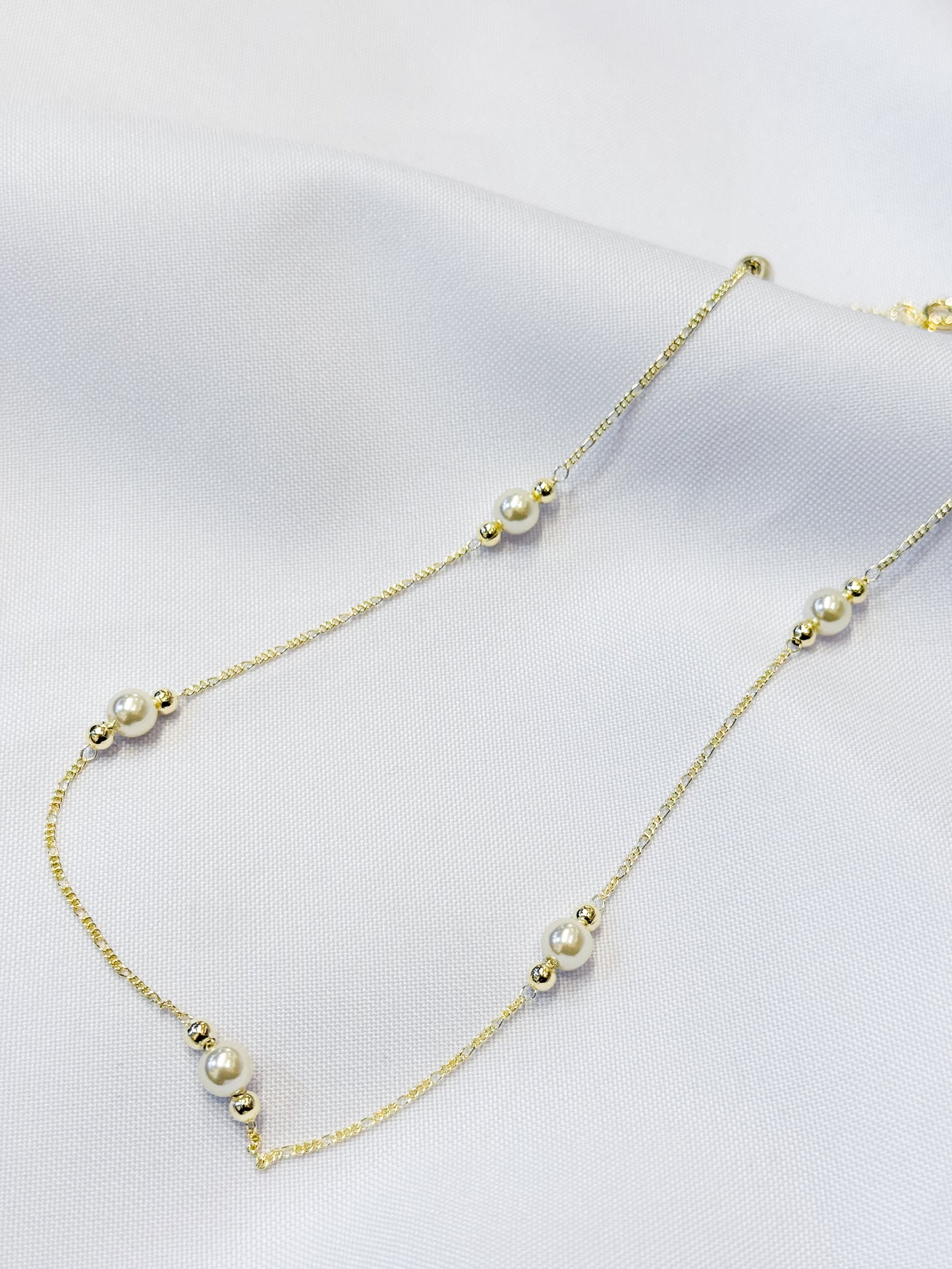 Collar perlas Gold