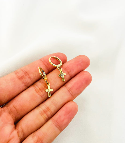 Argollas Cruz Gold
