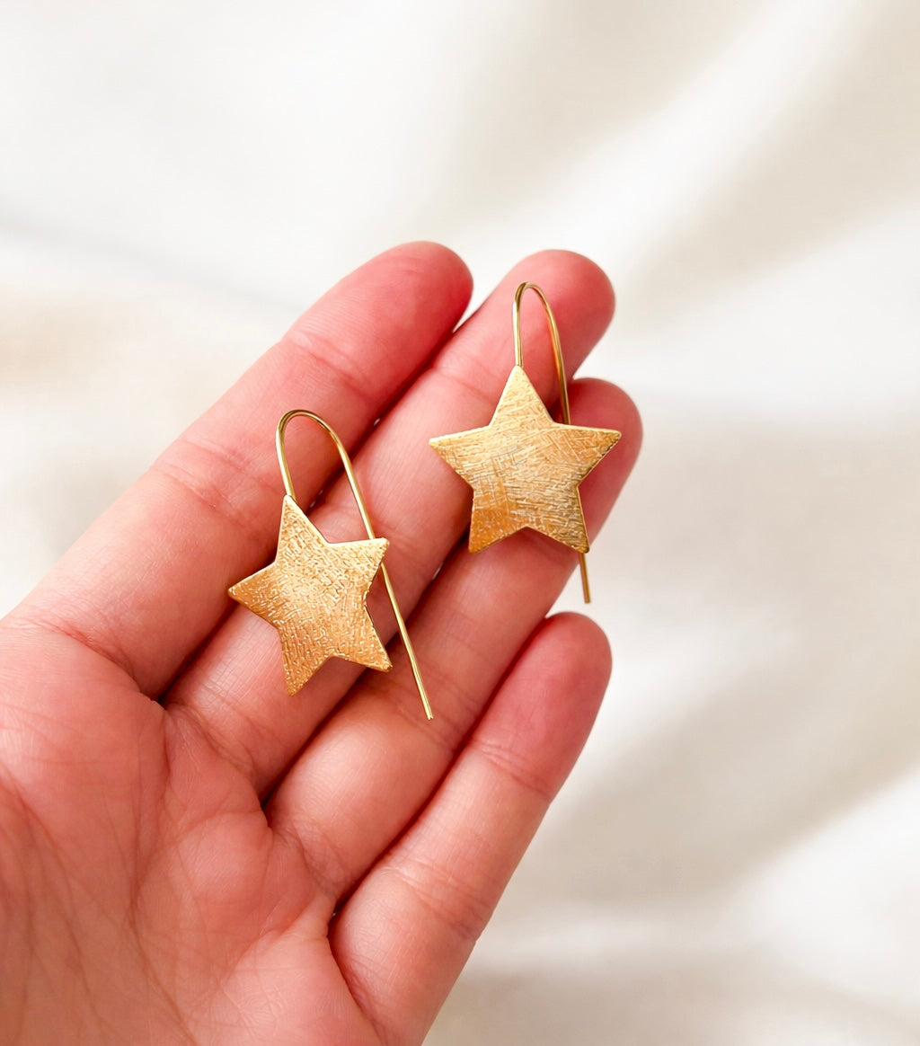 Aros colgante estrella