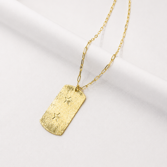 Collar placa estrella