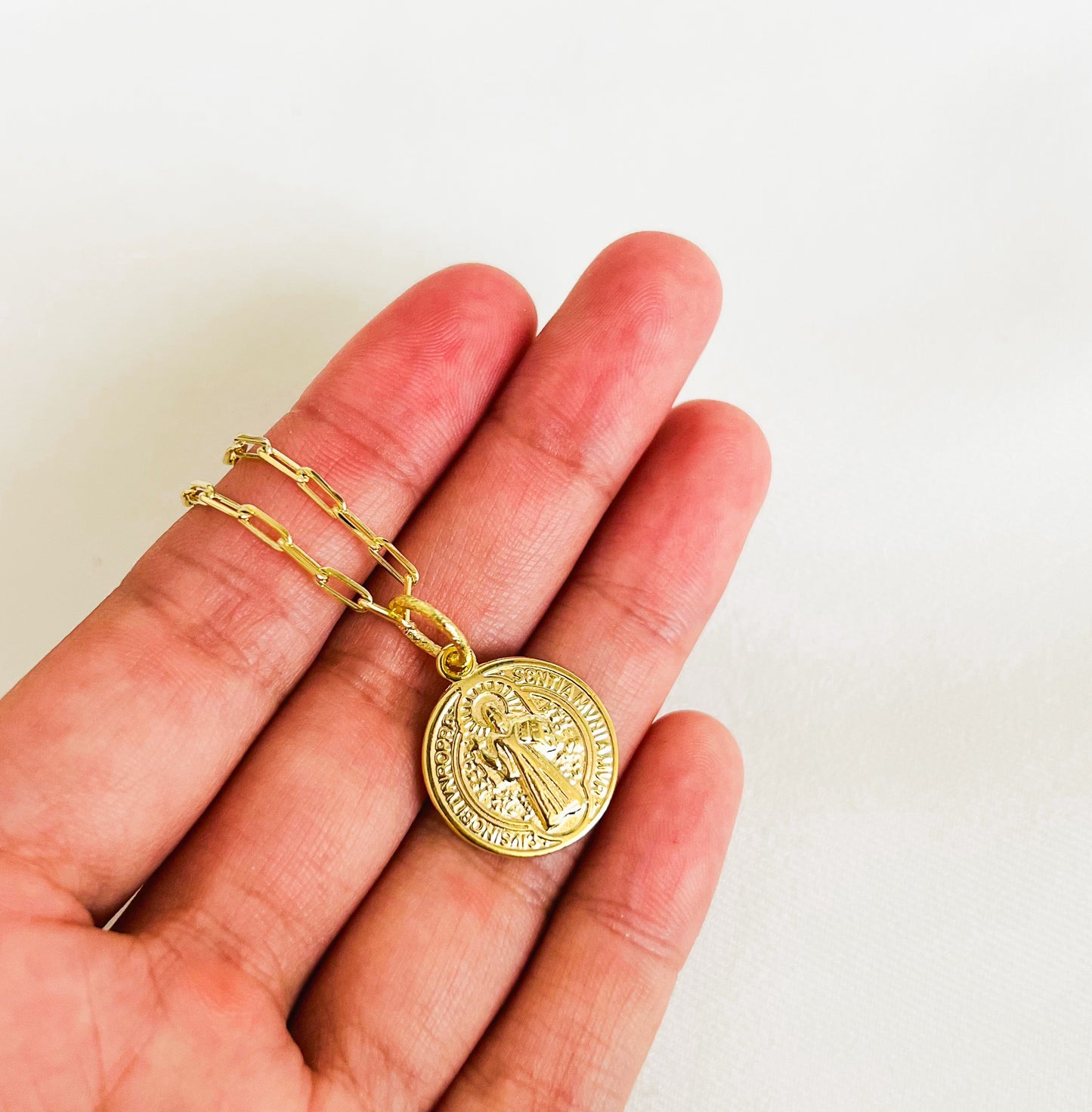 Collar Medalla San Benito