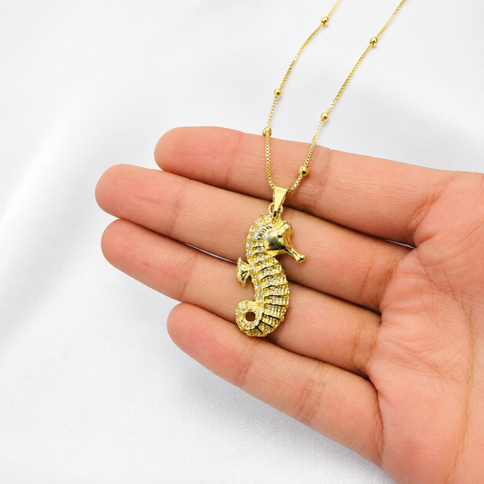 Collar Hippocampus gold
