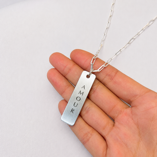 Collar Placa Amour