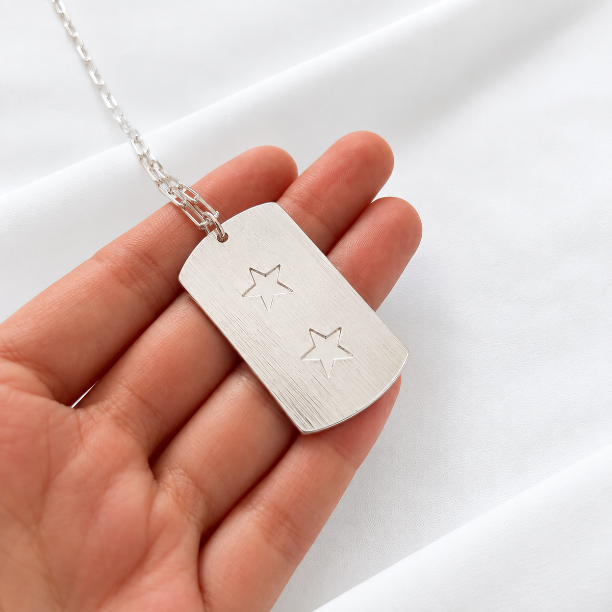 Collar placa estrella