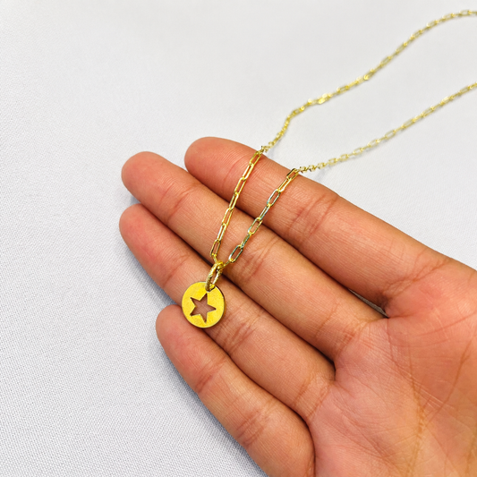 Collar placa estrella