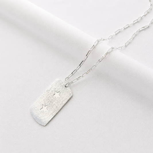 Collar placa estrella