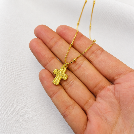 Collar cruz gold