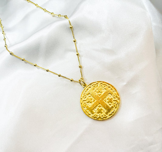 Collar medallón Gold