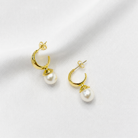 Argollas perlas